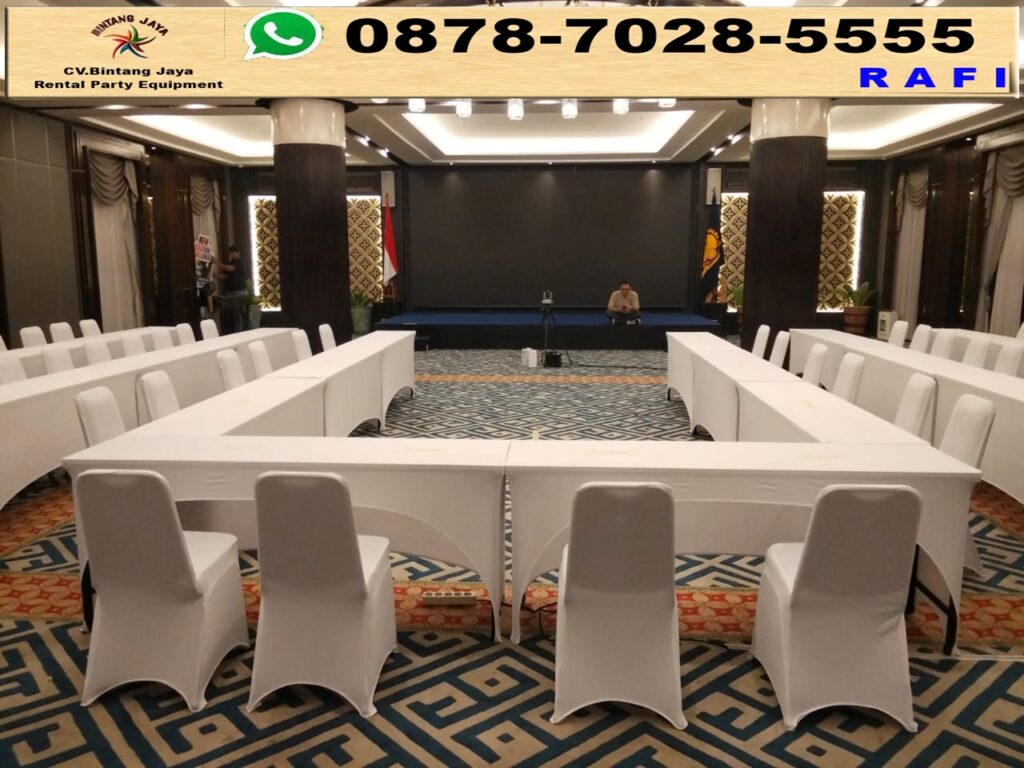 Sewa Meja IBM Putih Dan Futura Event Hotel Farmon Senayan