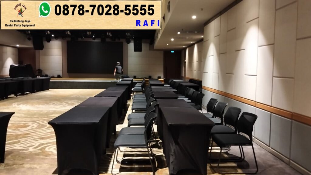 Sewa Kursi Event Dan Meja Ibm Cover Hitam Jakarta