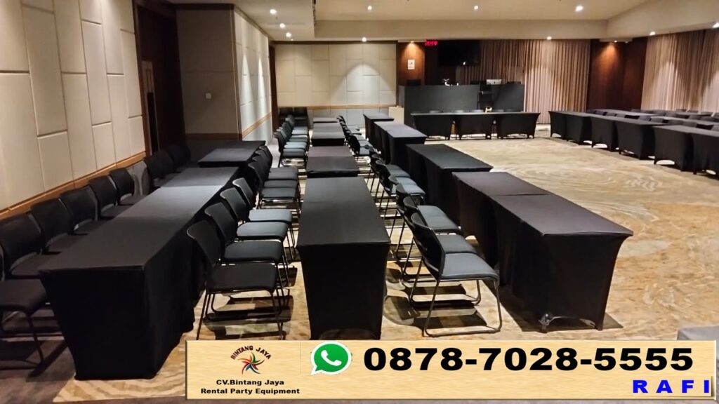 Sewa Kursi Event Dan Meja Ibm Cover Hitam Jakarta
