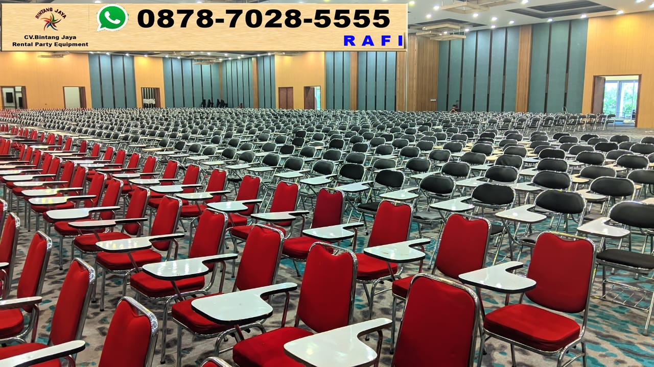 Sewa Kursi Kuliah Merah Dan Hitam Event TMII Gedung Krakatau