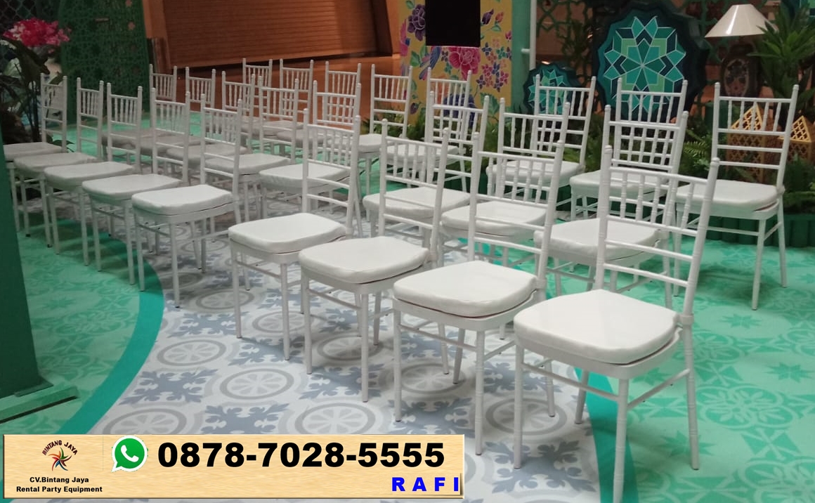 Layanan Sewa Kursi Tiffany Putih Kayu Di Jakarta