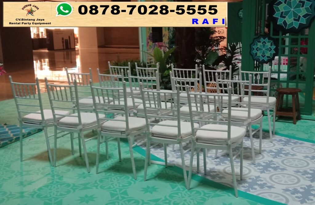 Layanan Sewa Kursi Tiffany Putih Kayu Di Jakarta