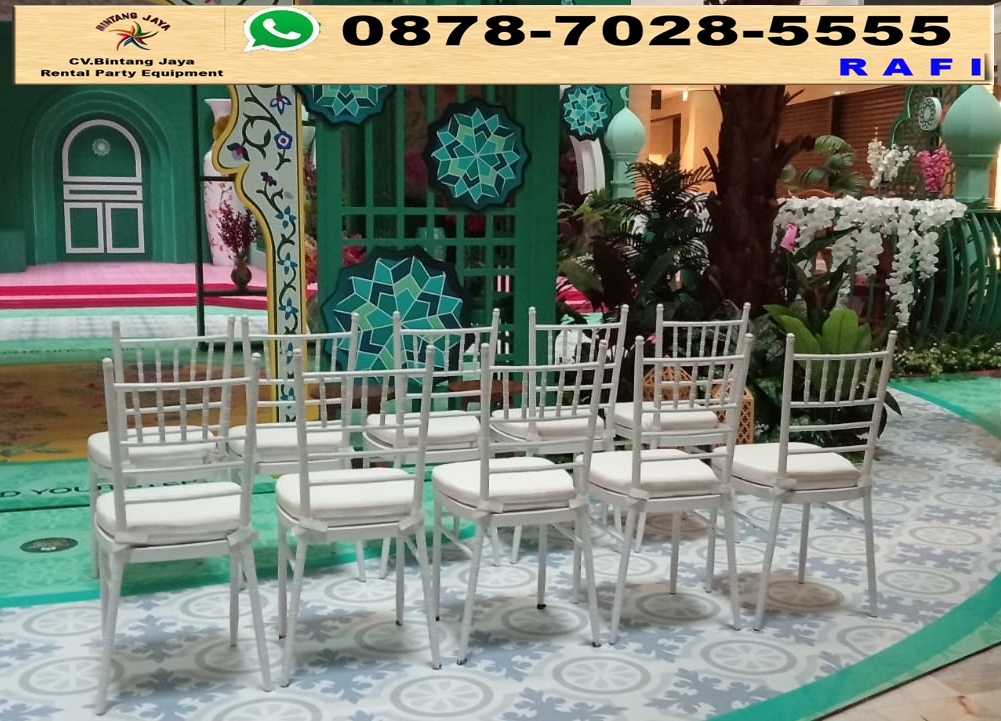 Layanan Sewa Kursi Tiffany Putih Kayu Di Jakarta