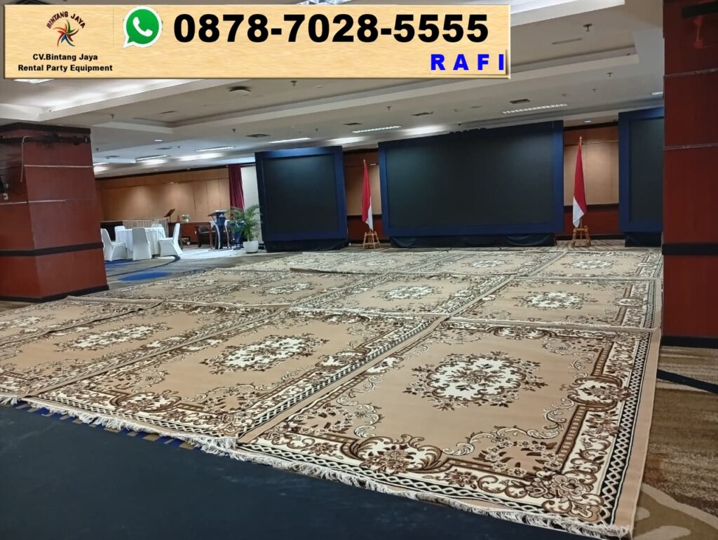 Rental Karpet Tebal Type Permadani Cokelat Area Jakarta