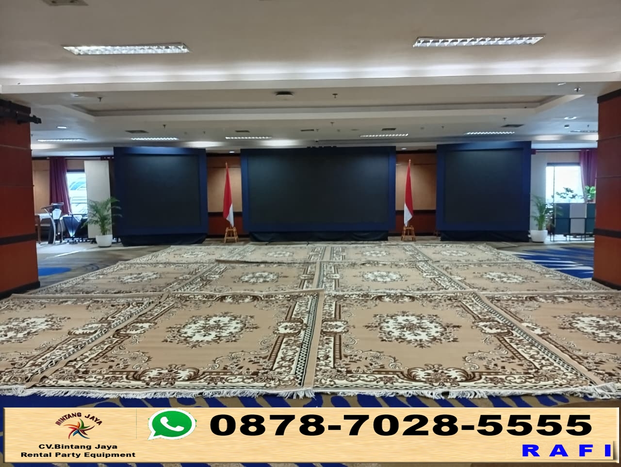 Rental Karpet Tebal Type Permadani Cokelat Area Jakarta