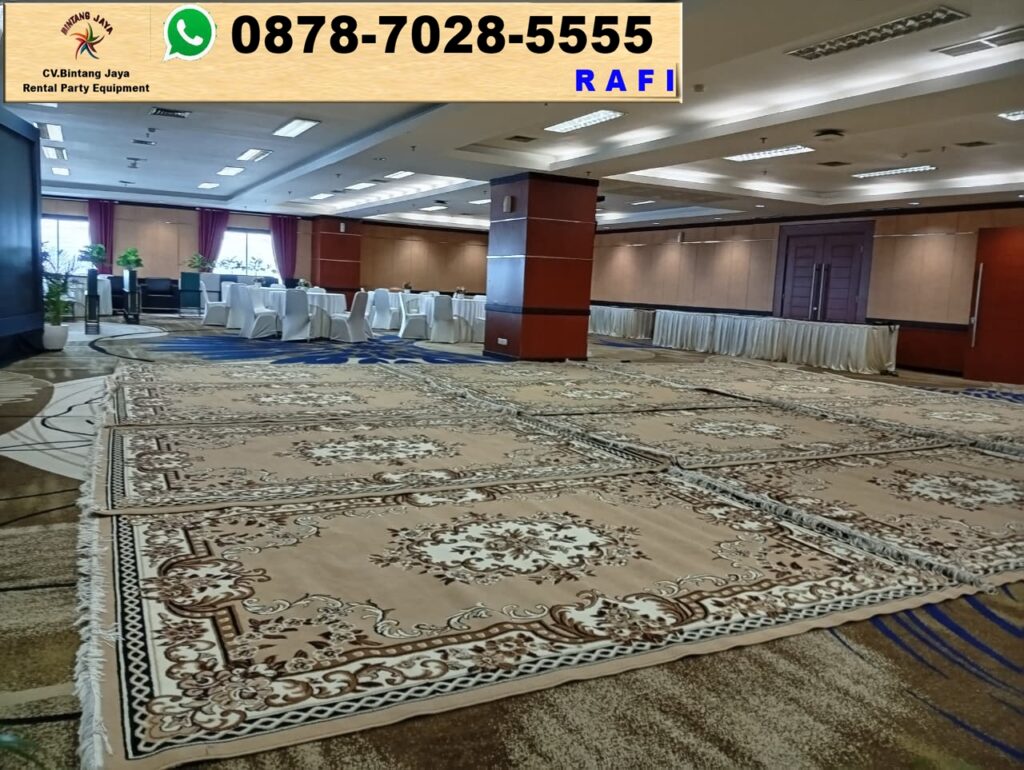 Rental Karpet Tebal Type Permadani Cokelat Area Jakarta
