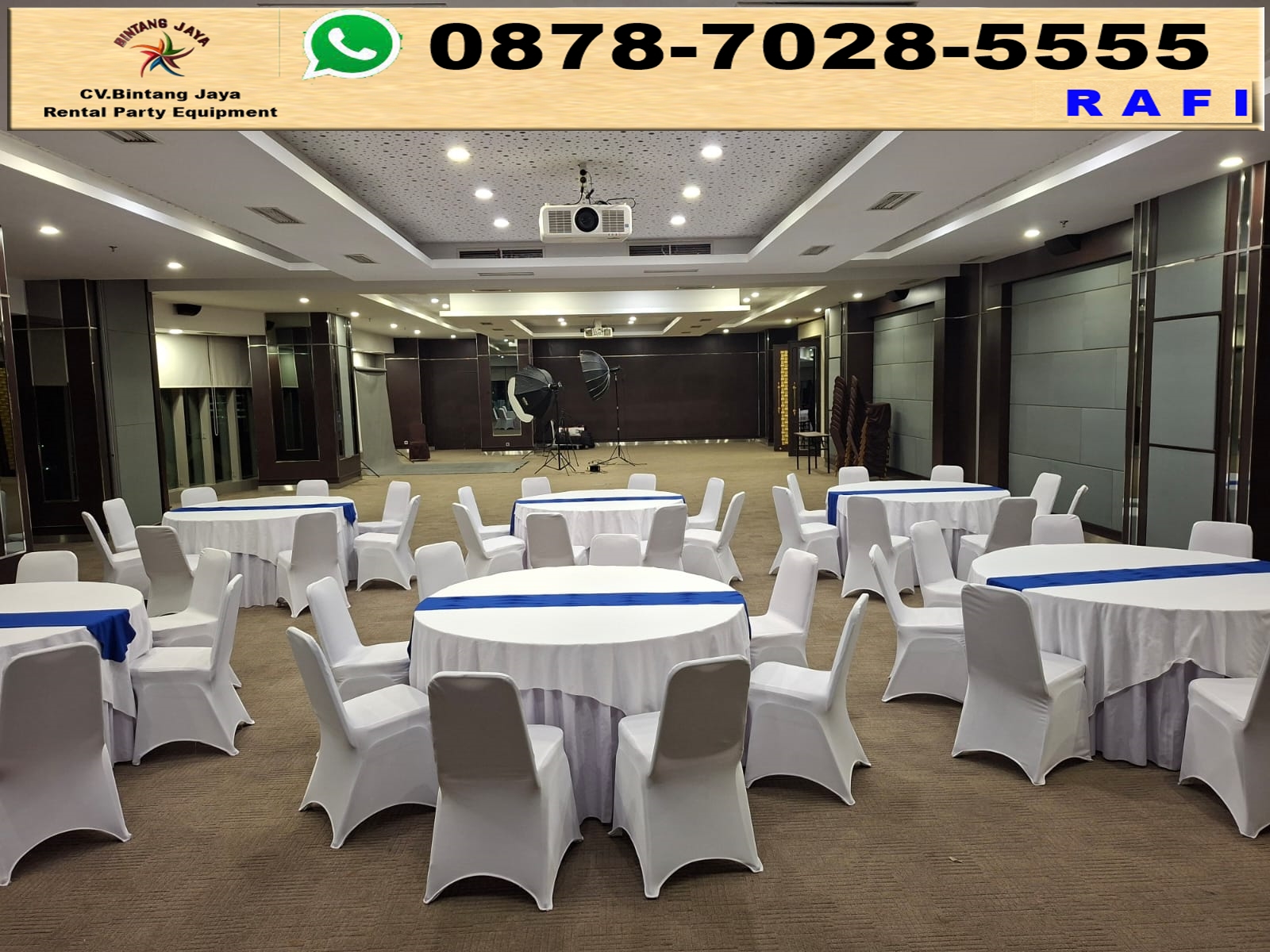 Sewa Round Table Dan Kursi Event Stainless Plaza Jamsostek Jakarta