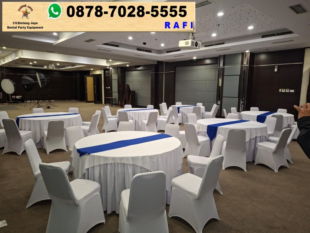 Sewa Round Table Dan Kursi Event Stainless Plaza Jamsostek Jakarta