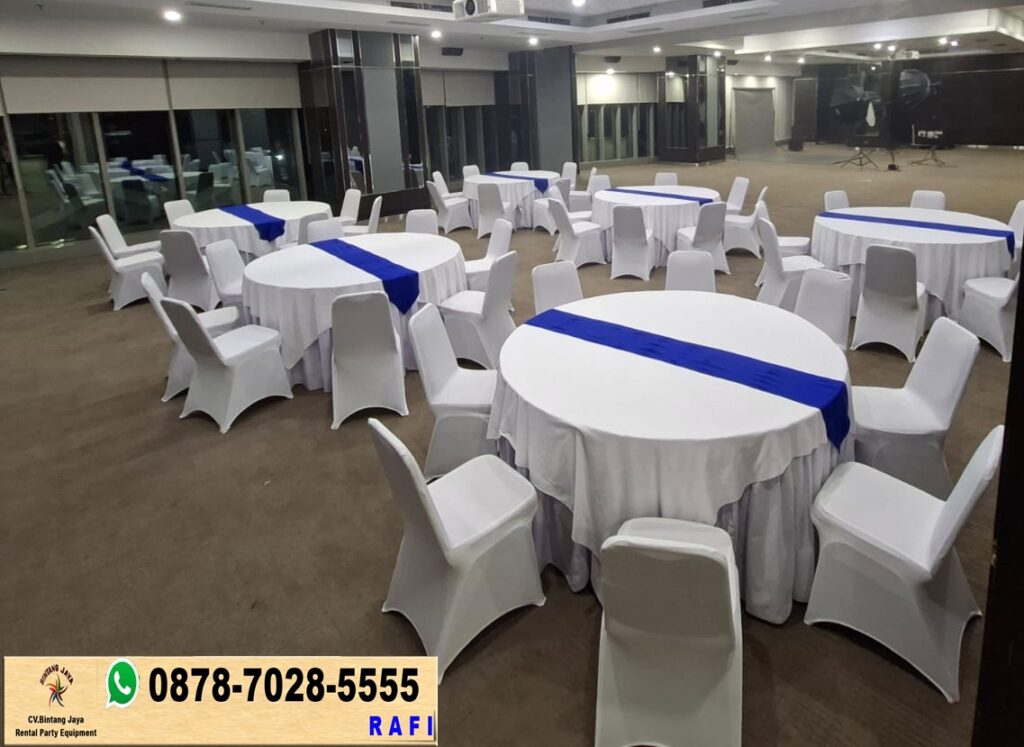 Sewa Round Table Dan Kursi Event Stainless Plaza Jamsostek Jakarta