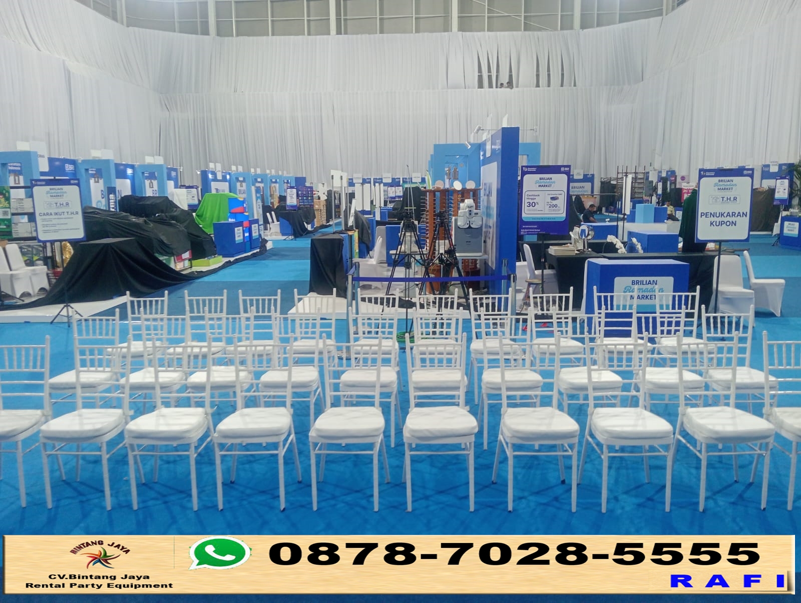 Sewa Kursi VIP Tiffany Dan Barstool Putih Jakarta