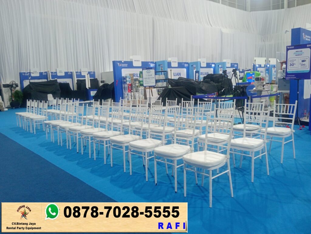 Sewa Kursi VIP Tiffany Dan Barstool Putih Jakarta