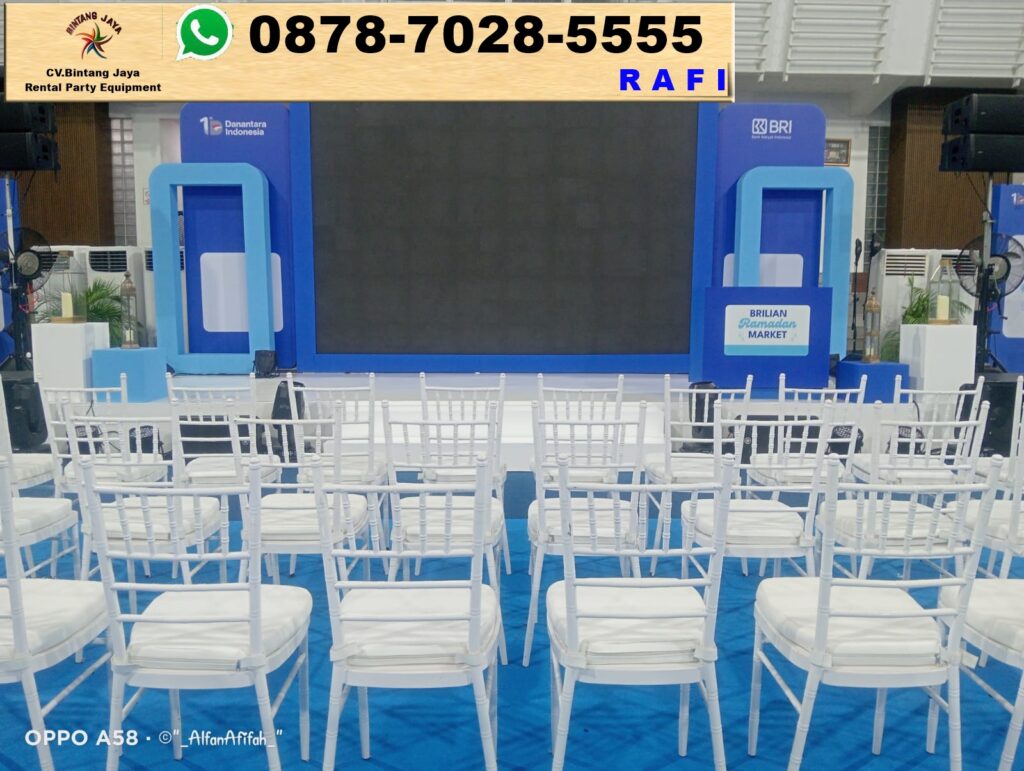Sewa Kursi VIP Tiffany Dan Barstool Putih Jakarta