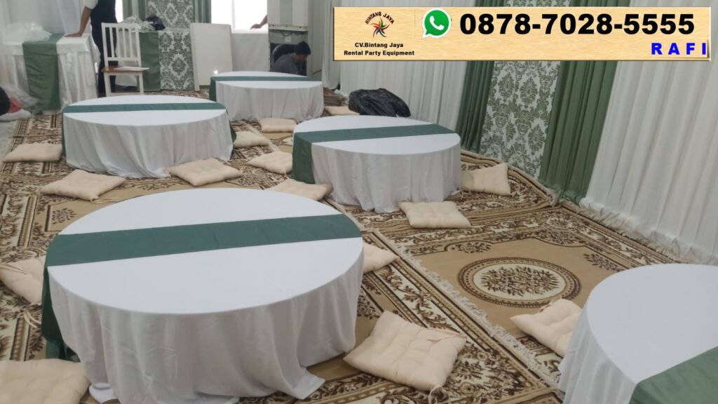Sewa Round Table Lesehan Dan Karpet Permadani Cokelat Pasar Minggu Jakarta