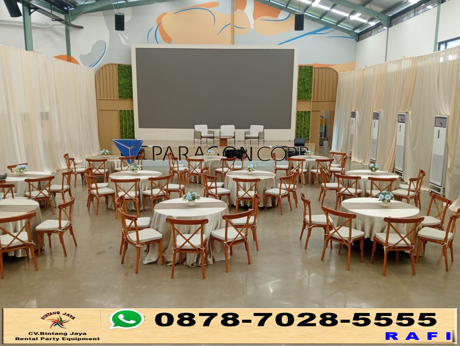 Jasa Sewa Kursi Silang Atau Cross Back Chairs Area Jakarta