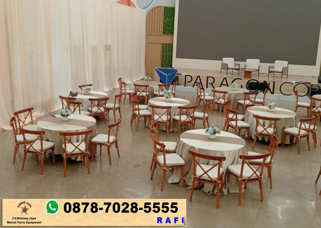 Jasa Sewa Kursi Silang Atau Cross Back Chairs Area Jakarta