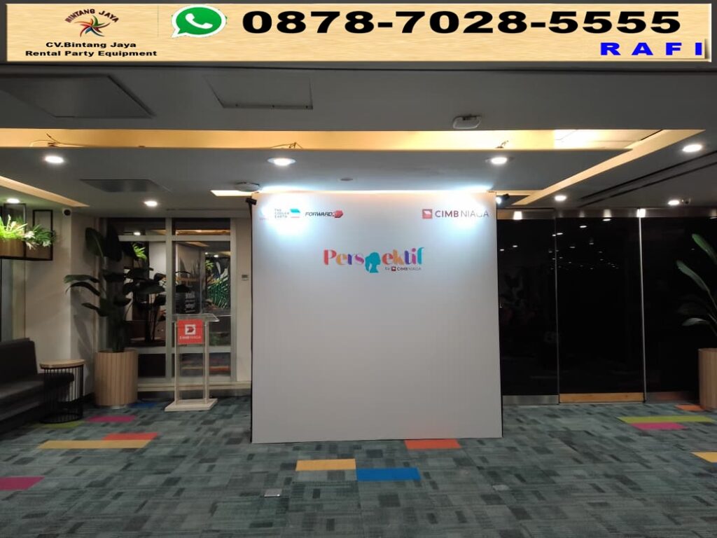 Sewa Backdrop Photoboth Kantor Pusat CIMB Niaga Sudirman Jakarta