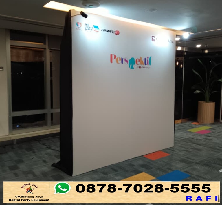 Sewa Backdrop Photoboth Kantor Pusat CIMB Niaga Sudirman Jakarta