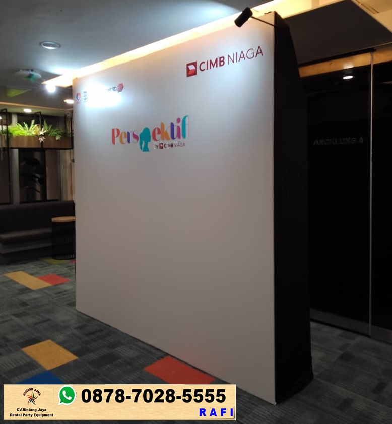 Sewa Backdrop Photoboth Kantor Pusat CIMB Niaga Sudirman Jakarta