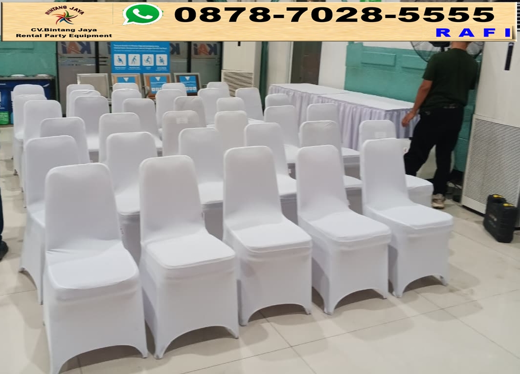 Sewa Kursi Event Sarung Kursi Ketat Putih Sudirman Center Jakarta