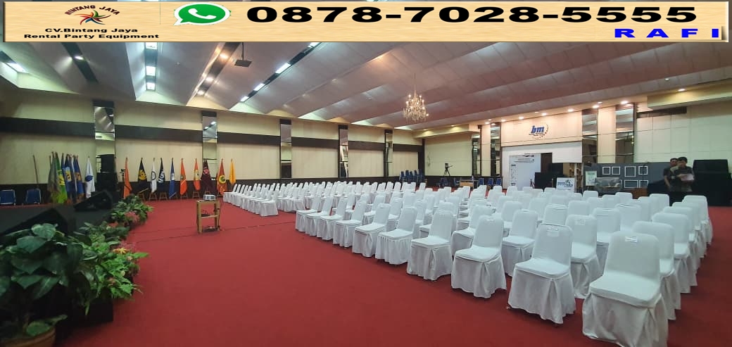 Sewa Kursi Set Meja Dan Tiang Bendera Event Universitas Bunda Mulia