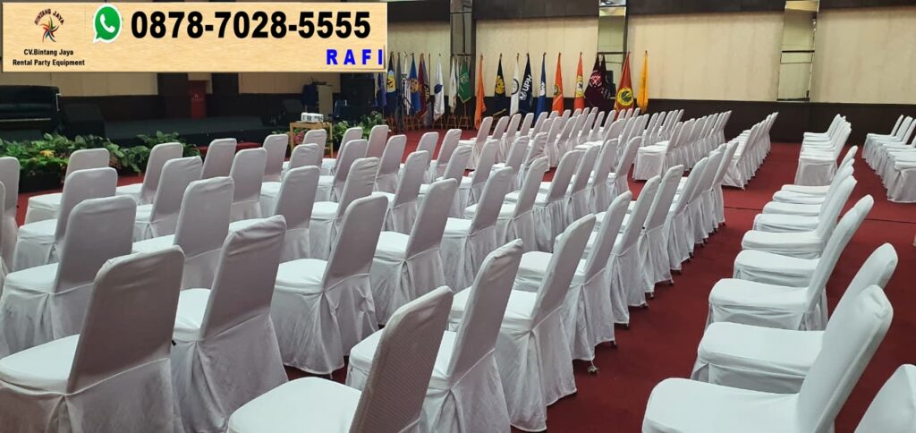 Sewa Kursi Set Meja Dan Tiang Bendera Event Universitas Bunda Mulia