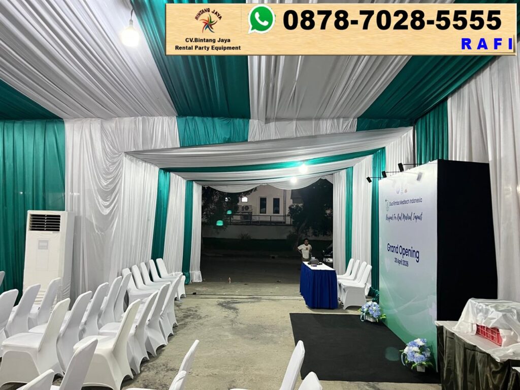 Sewa Tenda Serut, Futura, Sofa Dan Kursi Vip Kayu Jakarta