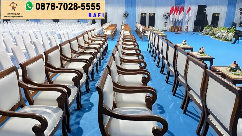 Gudang Sewa Kursi Kayu Model VIP Di Jakarta Pusat