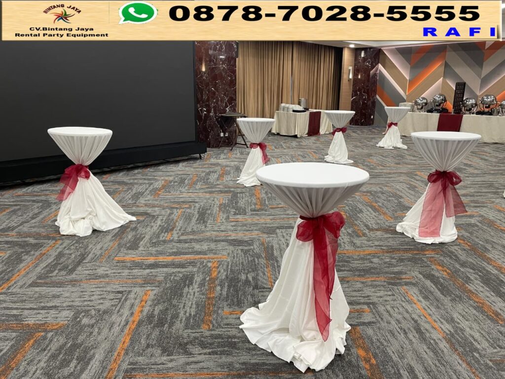 Rental Barstool Cover Putih Vneu Gedung  OCDC