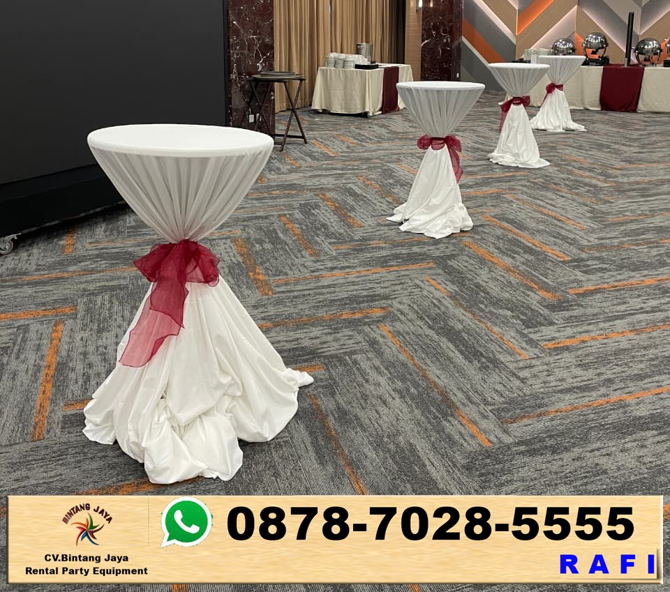 Rental Barstool Cover Putih Vneu Gedung  OCDC