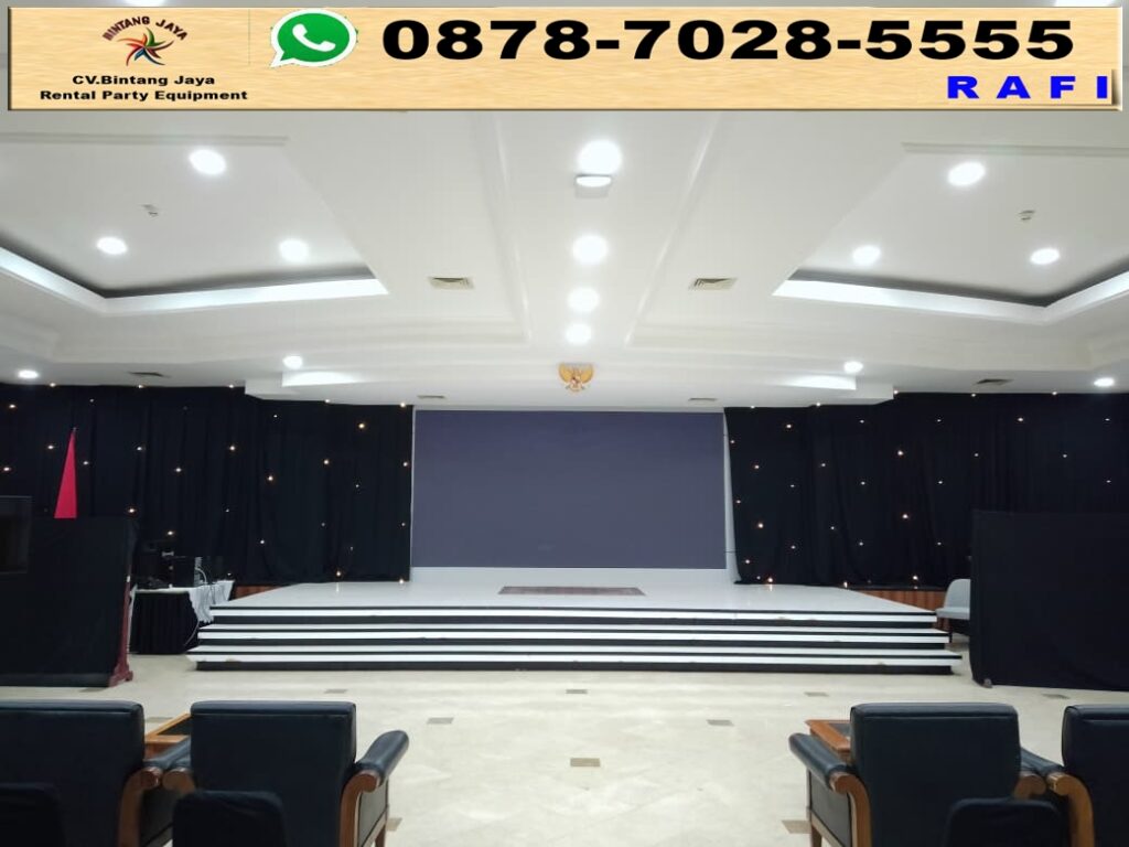 Rental Black Curtain Dan Lampu Starlight Di Peruri Karawang Timur