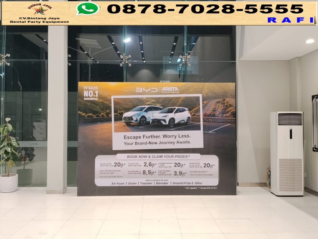 Jasa Sewa Backdrop Event BYD Kelapa Gading