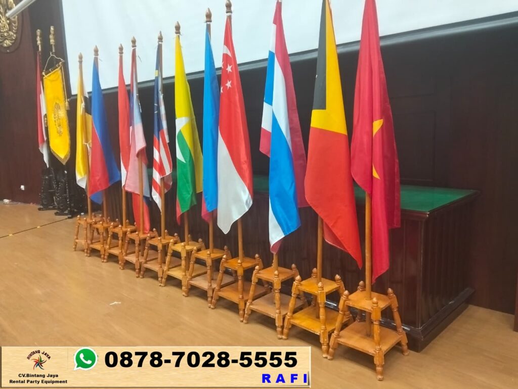 Jasa Sewa Tiang Bendera VIp Kayu Jati Bandung