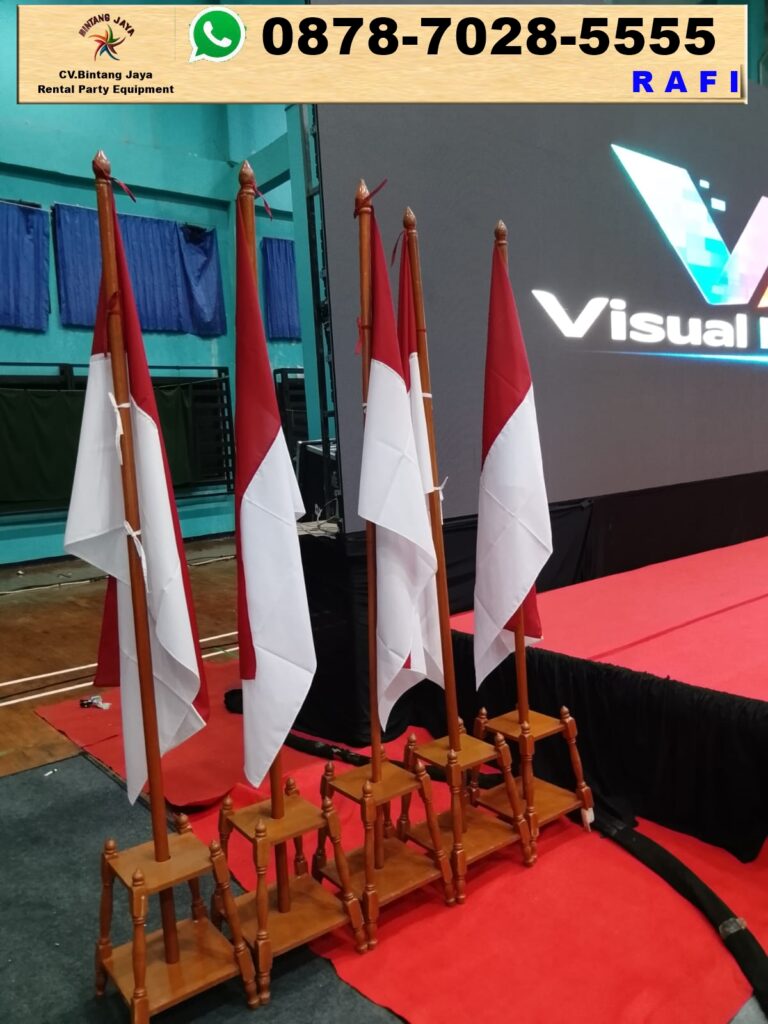 Jasa Sewa Tiang Bendera VIp Kayu Jati Bandung