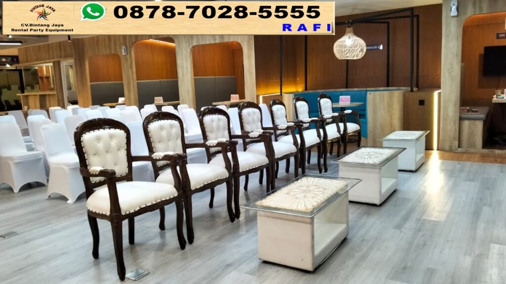 Sewa Arm Chairs VIP Event Menara Bappenas JL.HR Rasuna Said