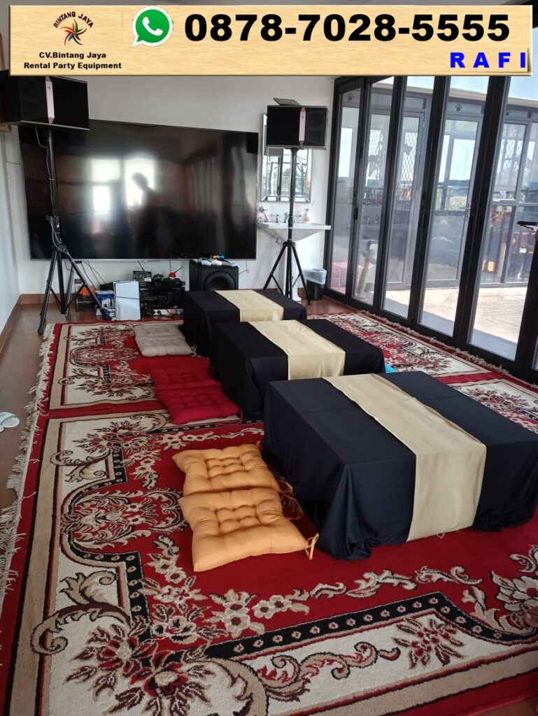 Sewa Karpet Permadani + Meja Lesehan + Bantal Lesehan Jakarta