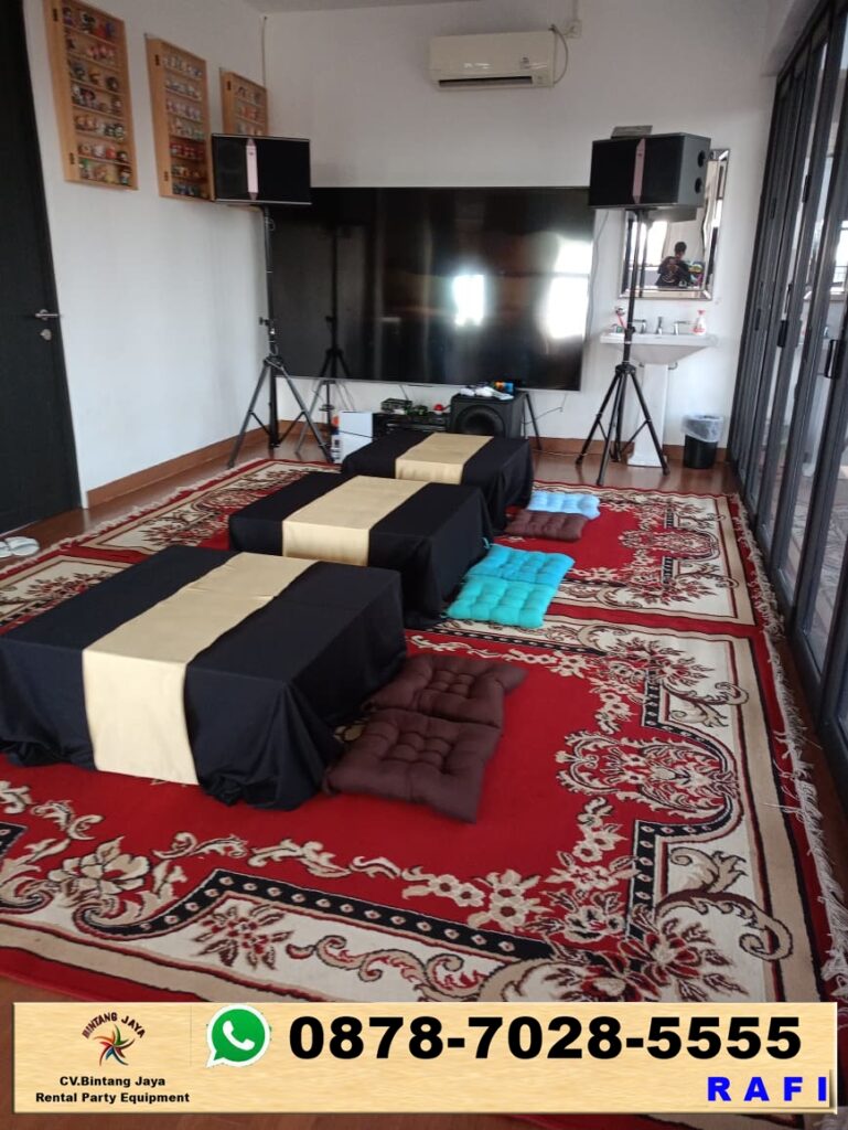 Sewa Karpet Permadani + Meja Lesehan + Bantal Lesehan Jakarta