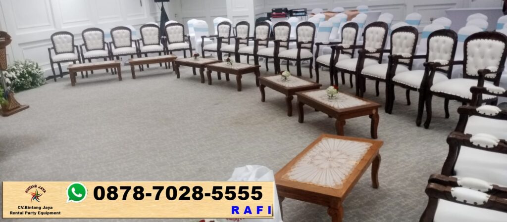 Sewa Kursi Arm Chairs Atau Kursi Vip Kayu Jakarta