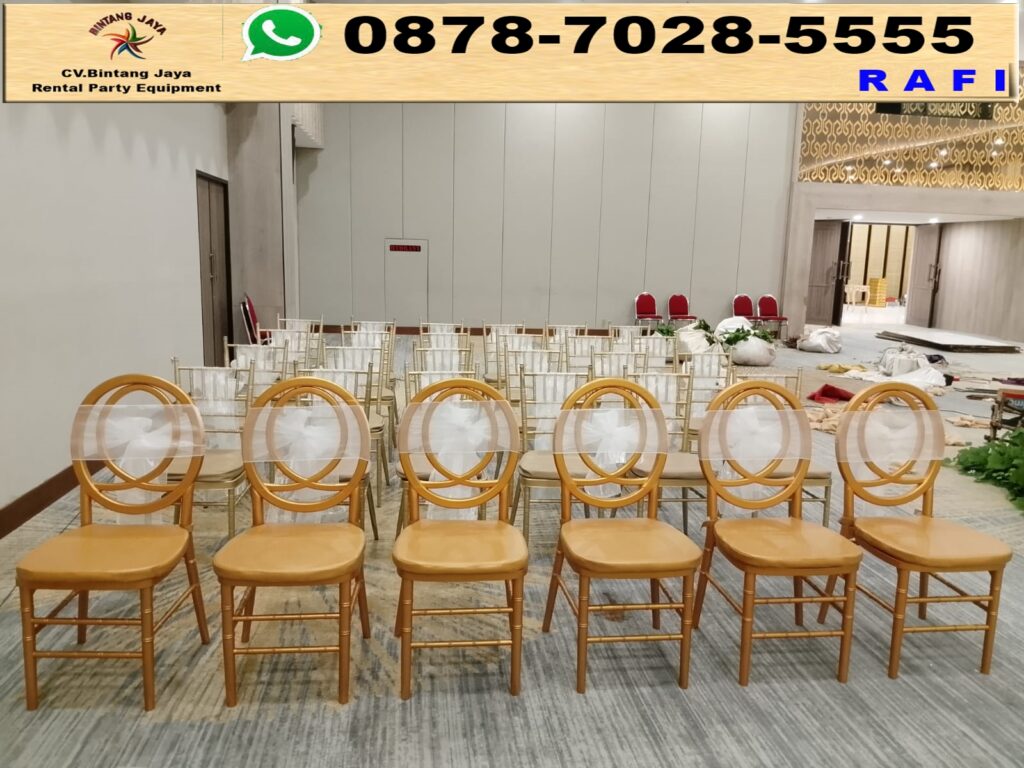 Sewa Kursi Olivia Dan Kursi Tiffany Gold Depok