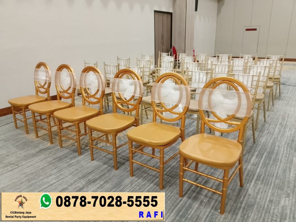 Sewa Kursi Olivia Dan Kursi Tiffany Gold Depok