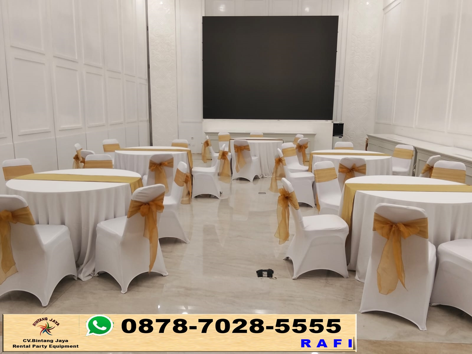 Sewa Meja Bulat Event Kino Tower Alam Sutra Jakarta