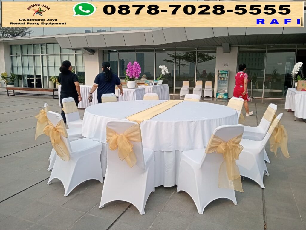 Sewa Meja Bulat Event Kino Tower Alam Sutra Jakarta