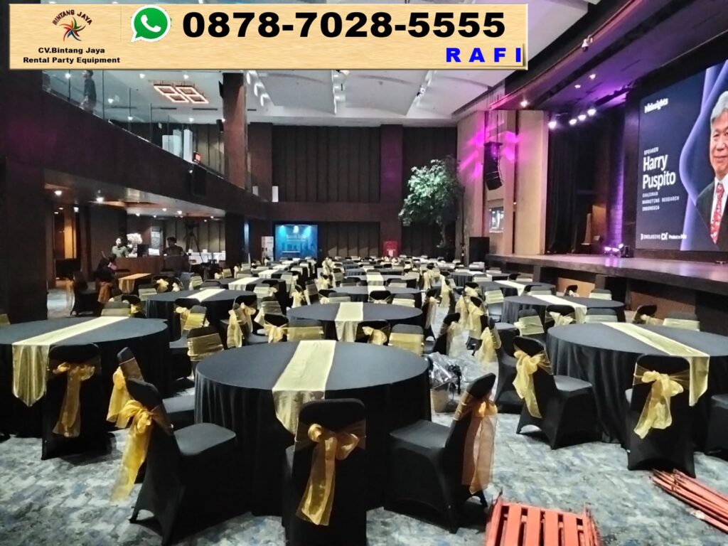 Sewa Meja Bundar Set Kursi Event Kuningan Jaksel