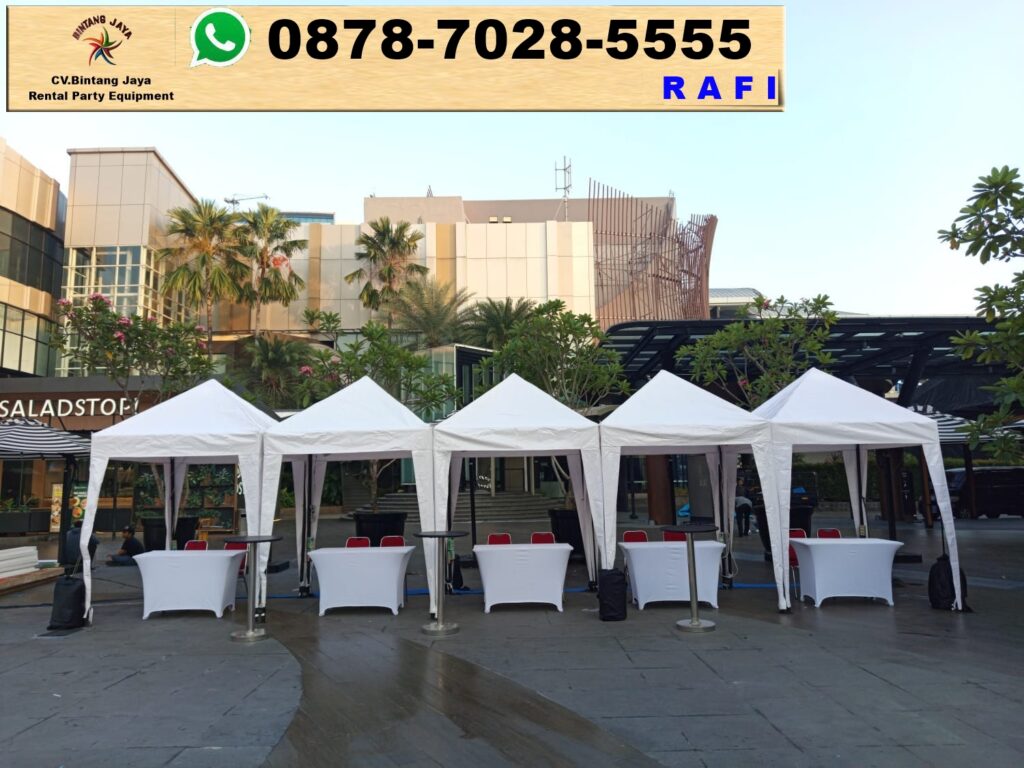 Sewa Tenda Bazar Atau Tenda Cafe Putih Jakarta