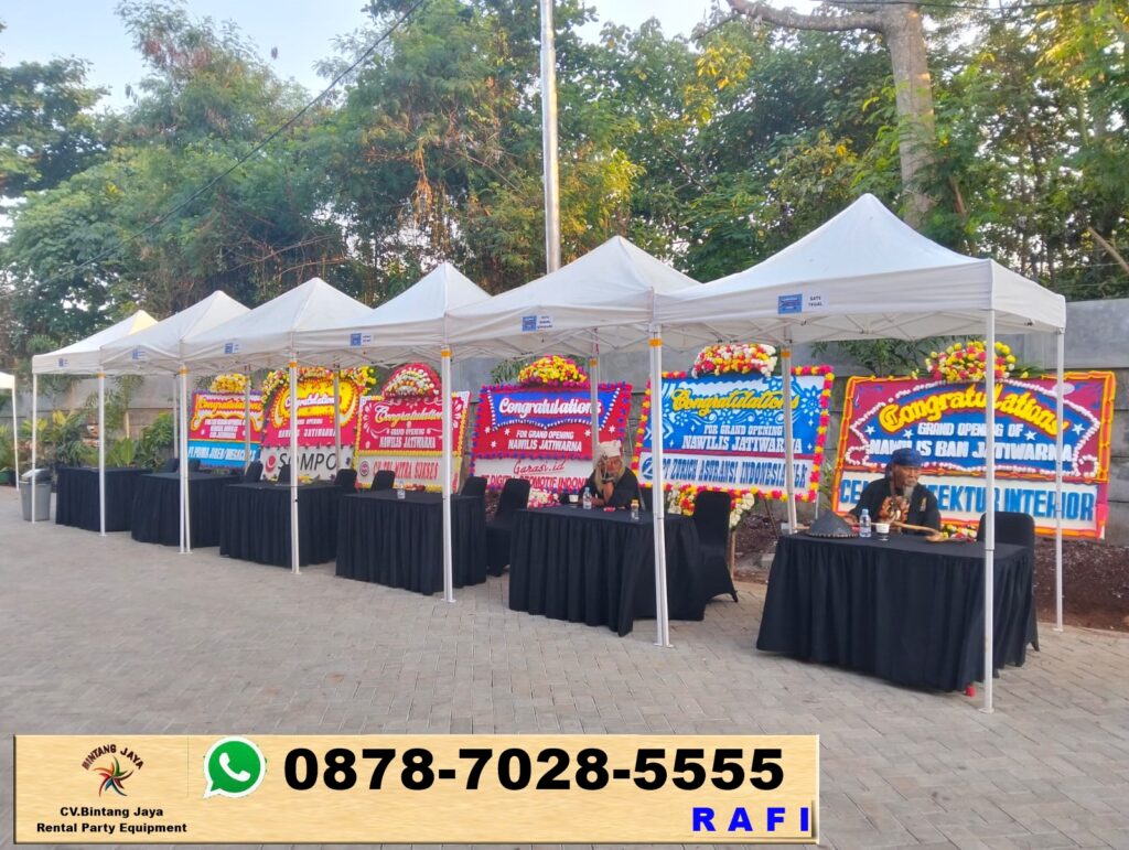 Sewa Tenda Bazar Serta Meja Kursi Taman Grogol