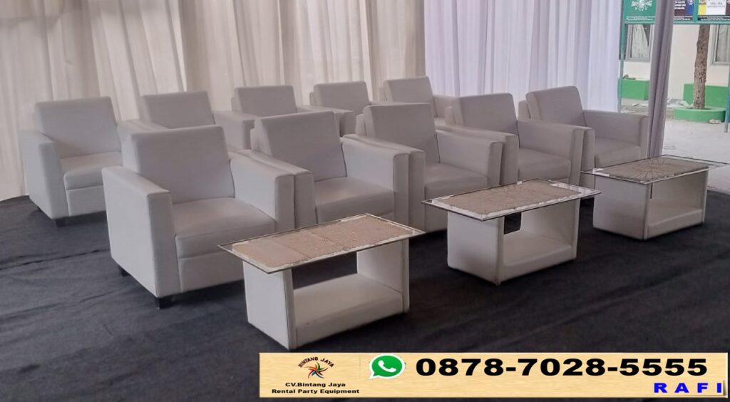 Vendor Sewa Sofa Kotak Lengkap Meja Kaca Event Mi Miftahul Ulum Yapim