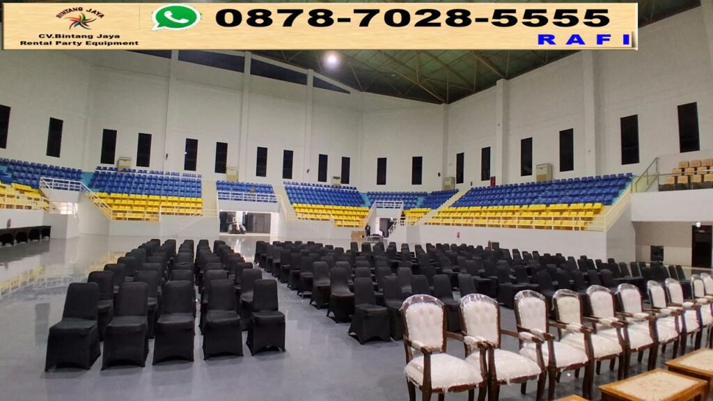 Rental Arm Chairs, Meja VIP Dan Podium Cokelat Cibubur