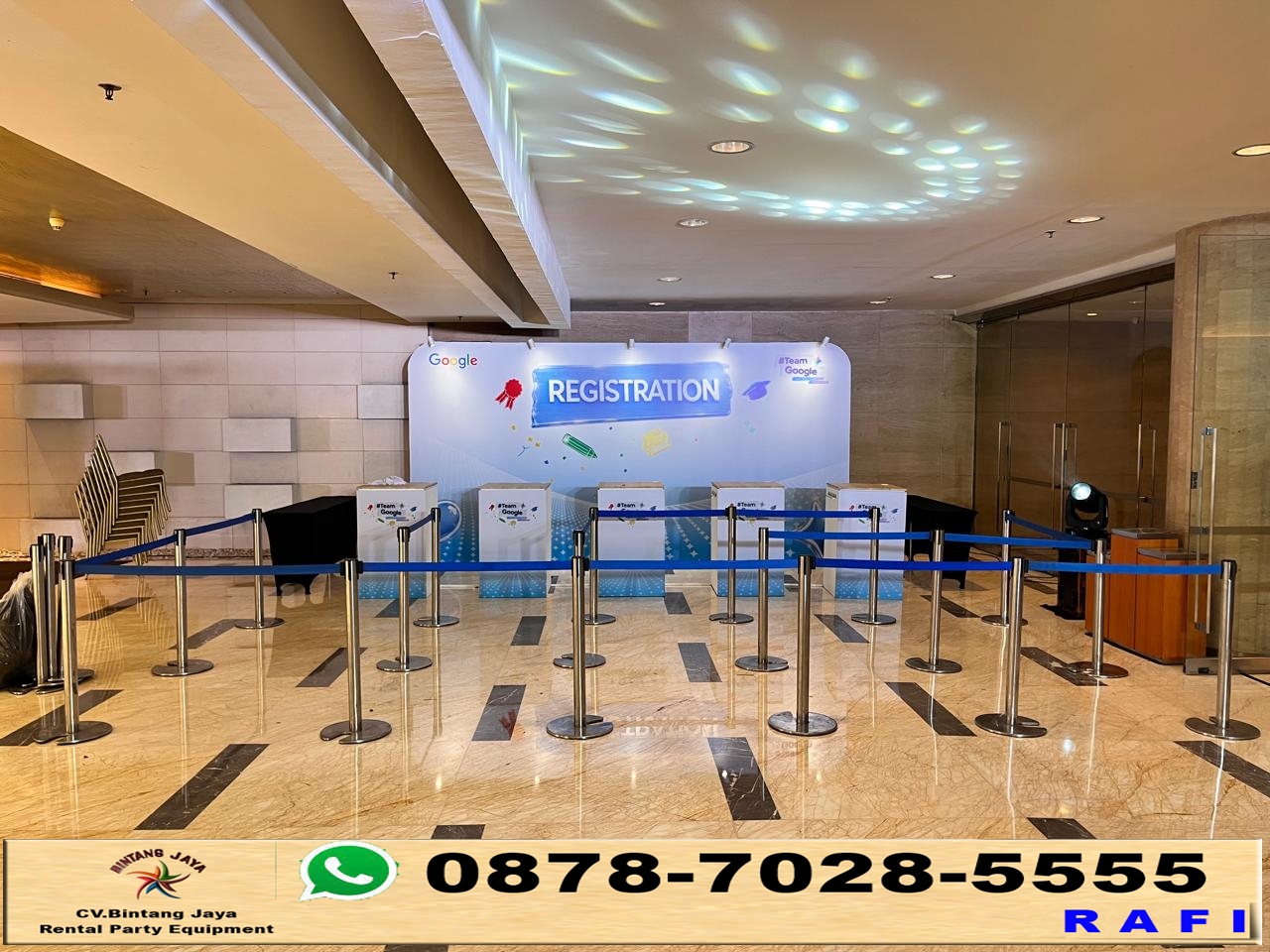 Rental Qline Atau Tiang Antrian Stainless Jakarta