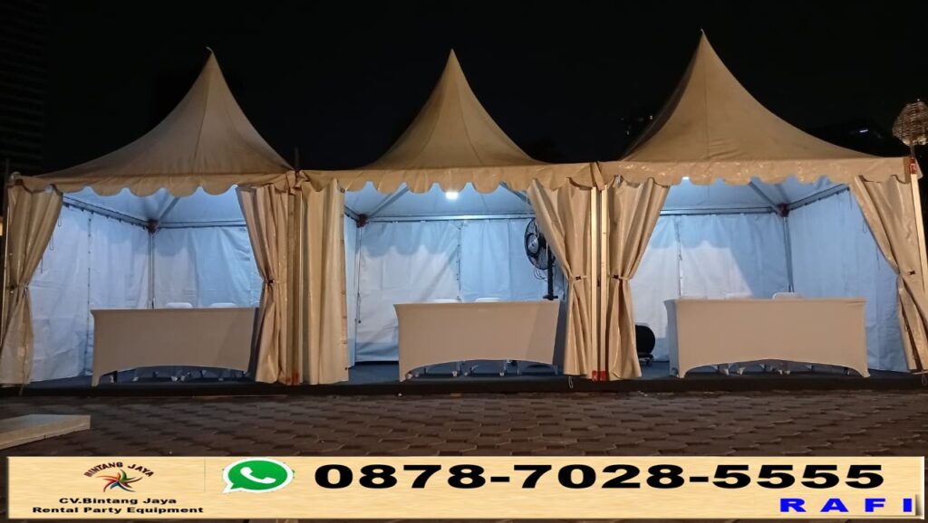 Rental Tenda Sarnafil Putih Event Senayan Jakpus 0878-7028-5555