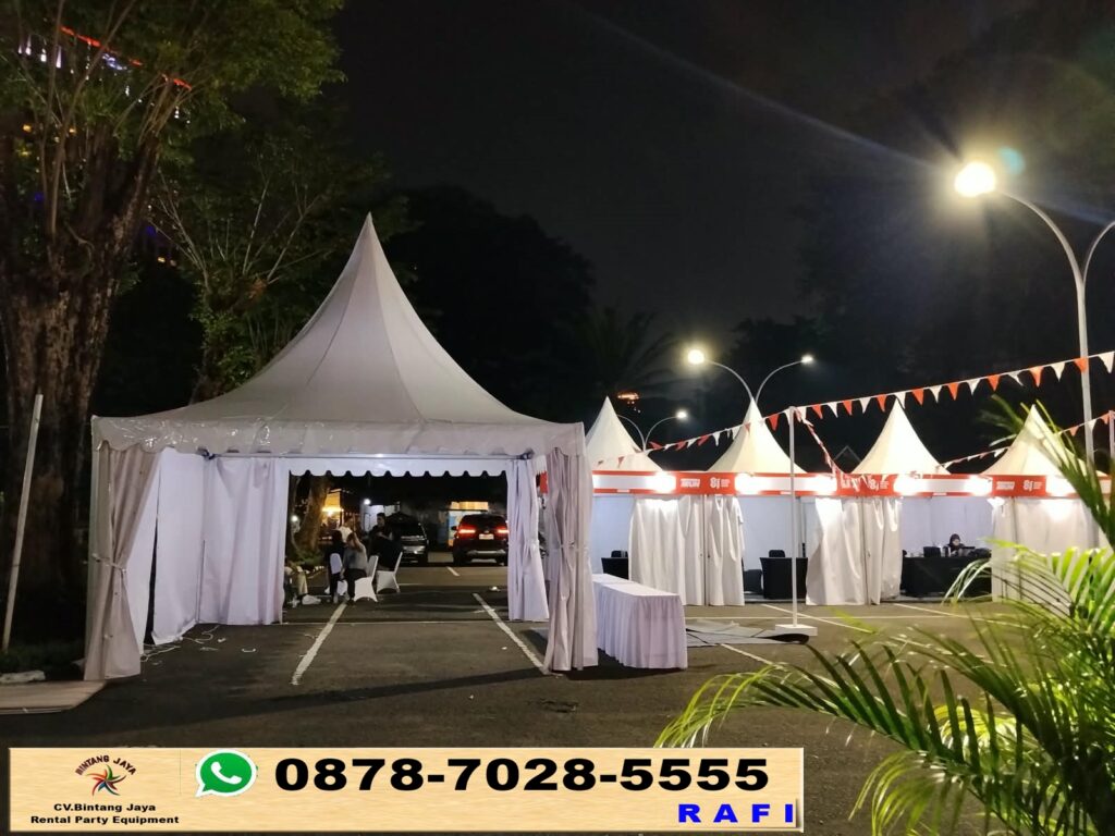 Rental Tenda Sarnafil Putih Event Senayan Jakpus 0878-7028-5555