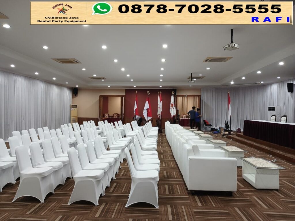 Sewa Sofa Putih Dan Kursi Futura Cover Putih Ketat Depok